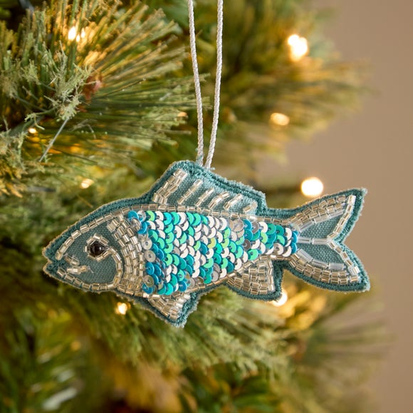 Beaded Fish Hanging Decoration