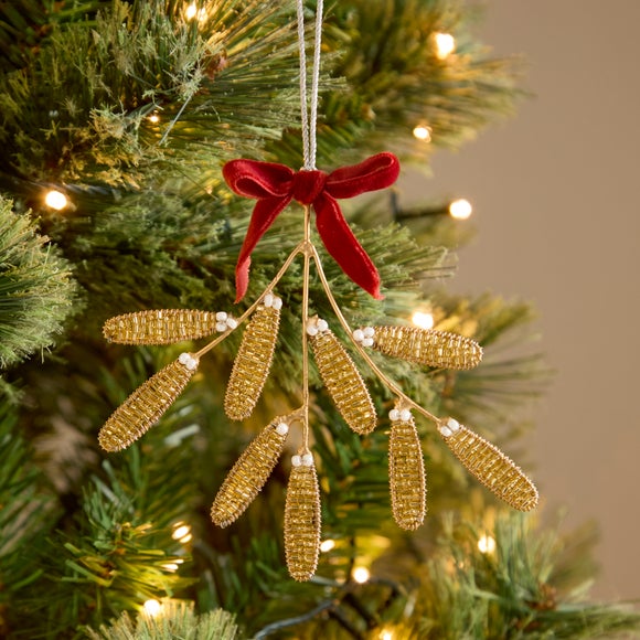 View Beaded Mistletoe Hanging Decoration View Beaded Mistletoe Hanging Decoration