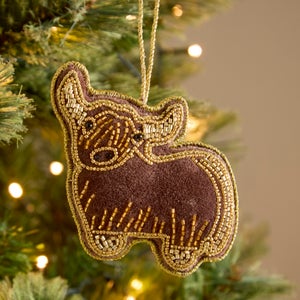 Highland Cow Embroidered Hanging Decoration