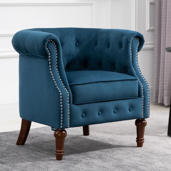 Freya Velvet Occasional Armchair