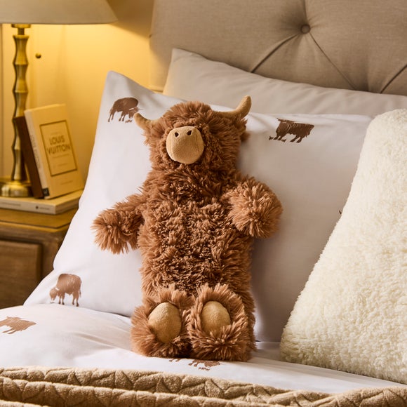 Hazel the Highland Cow Long Hot Water Bottle