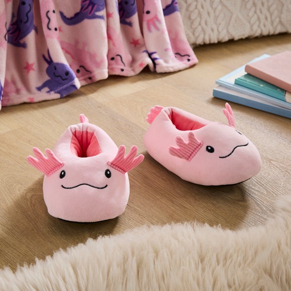 Kids Cleo the Axolotl Slippers