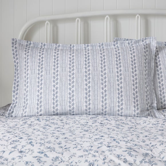 Floral Toile Polycotton Oxford Pillowcase