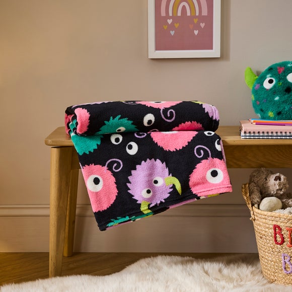 Rory the Monster Printed Fleece 170cm x 130cm Throw