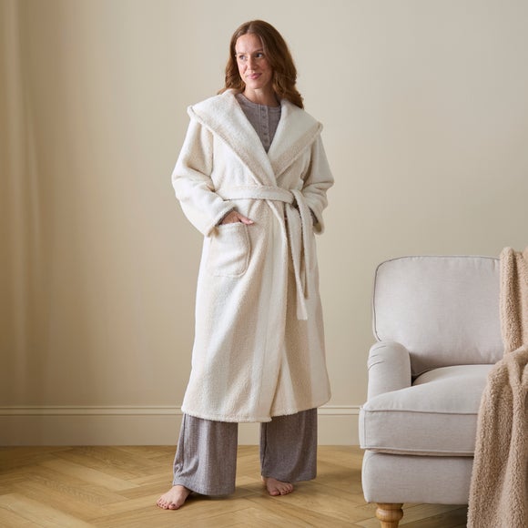 Ladies Striped Bathrobe