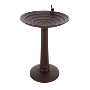 Fallen Fruits Cast Iron Bird Bath On Foot