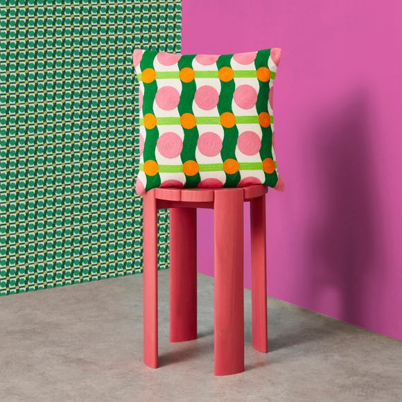 Yinka Ilori Sweet Flows Cotton Square Cushion