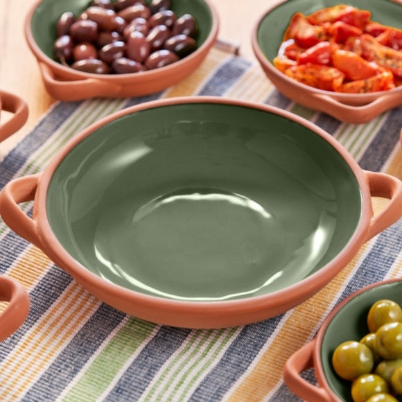 Sintra Large Glazed Terracotta Tapas Dish