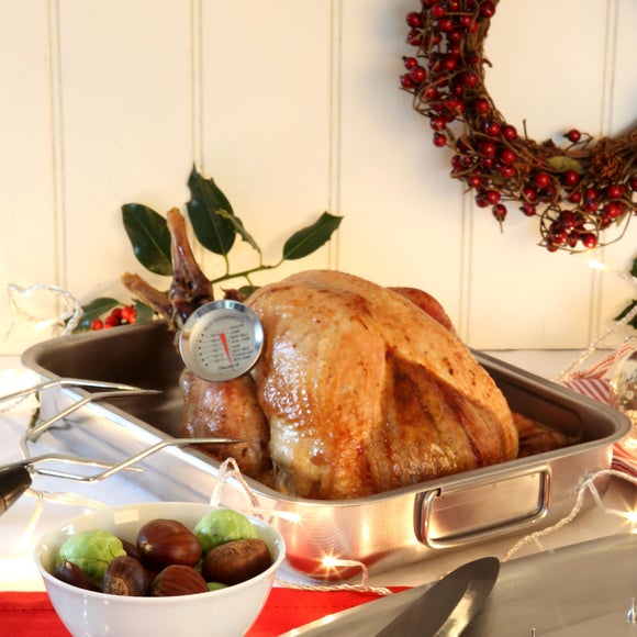 Dexam Supreme Stainless Steel Deep Roaster