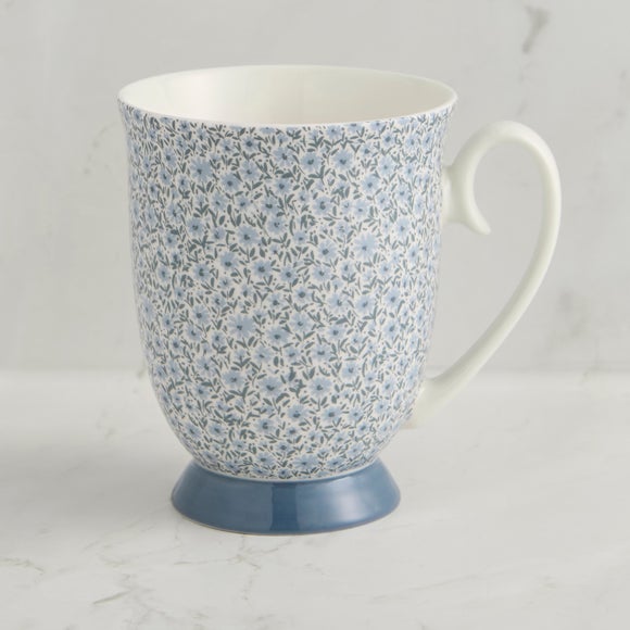 Vintage Ditsy Floral Footed Mug