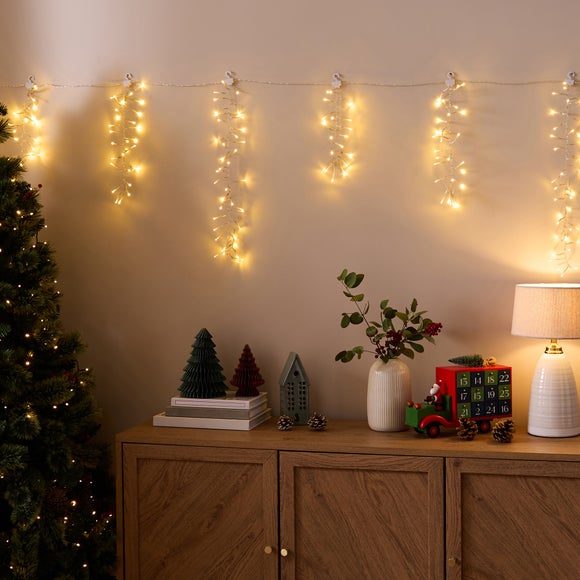 Cascading Willow Curtain String Lights