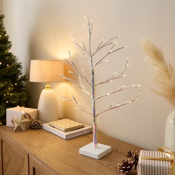 2ft Light Up Iridescent Twig Tree