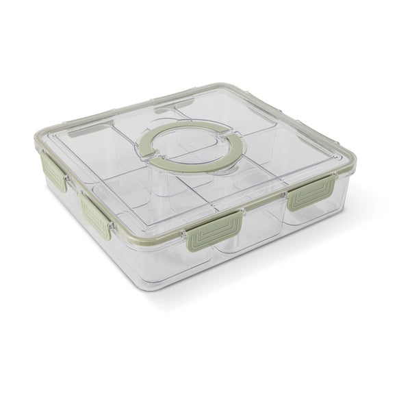 7 Section Snack Box With Handle