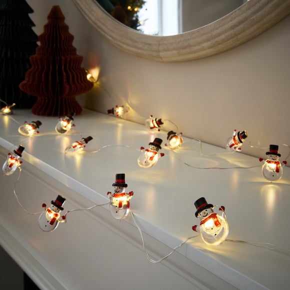 Snowman 20 LED String Lights