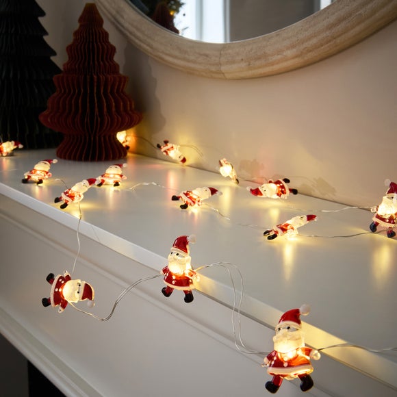Santa 20 LED String Lights