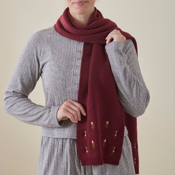 Ladies Embroidered Scarf