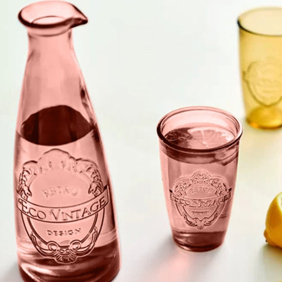 Sintra Recycled Glass Carafe and 2 Tumblers Set