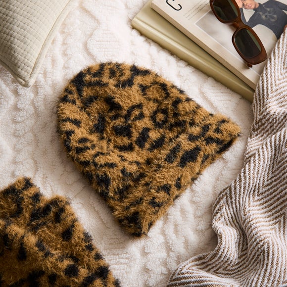Ladies Leopard Print Hat