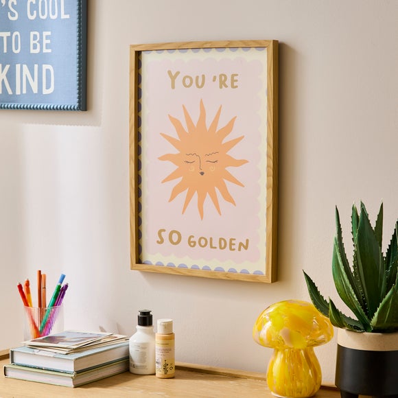 You're So Golden Framed Print