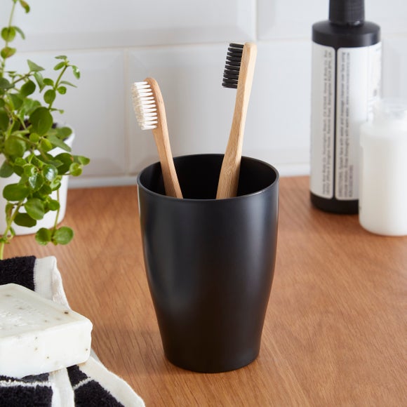 Curved Plastic Toothbrush Holder