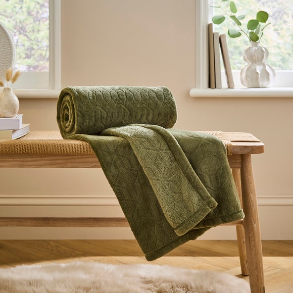 Billie Geometric Fleece Throw