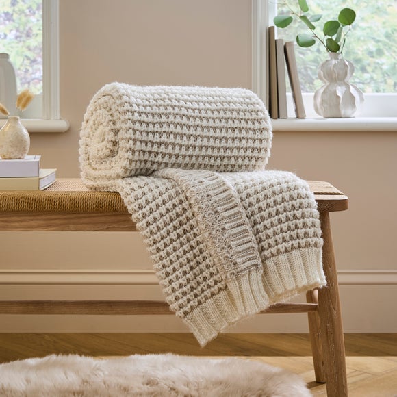 Waffle Knit Throw