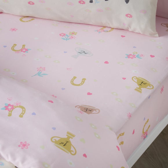 Catherine Lansfield Happy Horses Fitted Bed Sheet