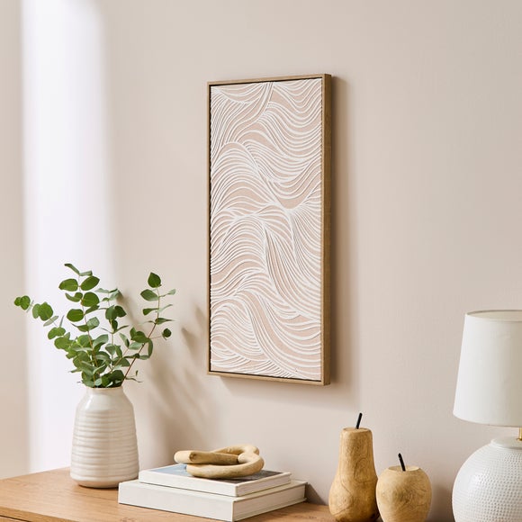 Coastal Swirl Framed Canvas