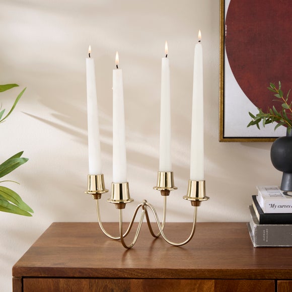 View Gold Candelabra Multi Candlestick Holder View Gold Candelabra Multi Candlestick Holder