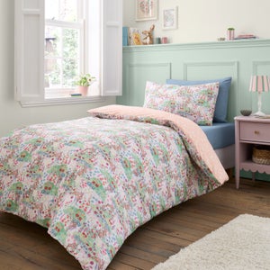 Belle & Boo Meadow Bunnies 100 Cotton Quilt Cover And Pillowcase Set
