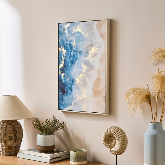 Tie Dye Waves Framed Canvas