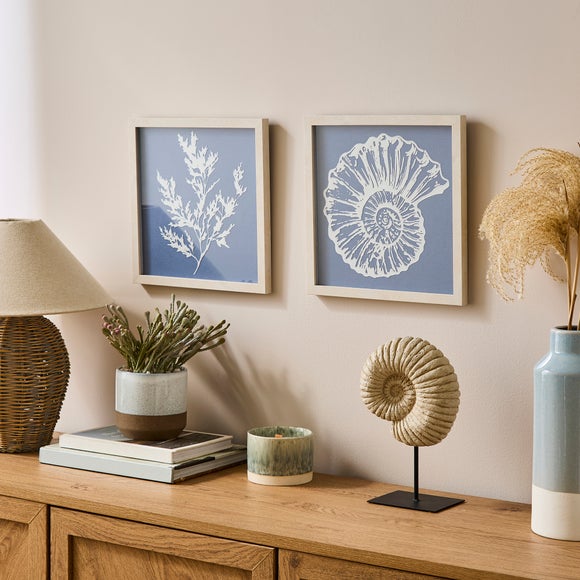 View Set Of 2 Under The Sea Framed Canvases View Set Of 2 Under The Sea Framed Canvases