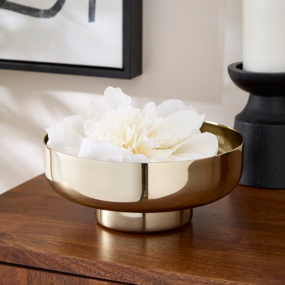 View Gold Footed Metal Bowl View Gold Footed Metal Bowl