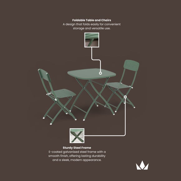 Photo 3 of Venice Square 2 Seater Bistro Set