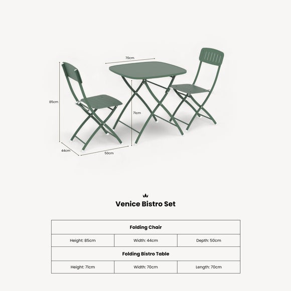 Photo 5 of Venice Square 2 Seater Bistro Set