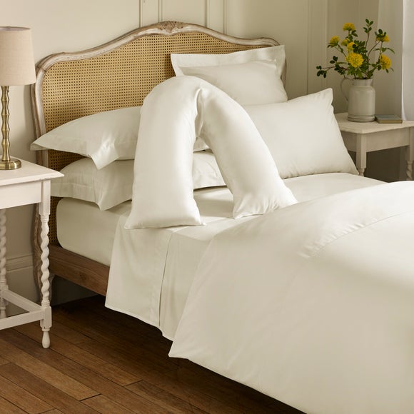 Dorma Luxe Egyptian Cotton Sateen V-Shaped Pillowcase