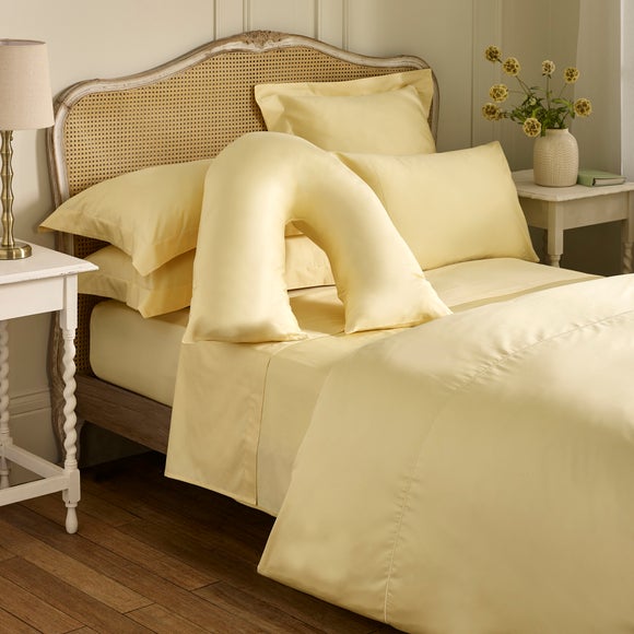 Dorma Luxe Egyptian Cotton Sateen V-Shaped Pillowcase