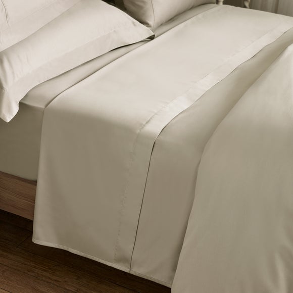 Dorma Luxe Egyptian Cotton Sateen Flat Sheet