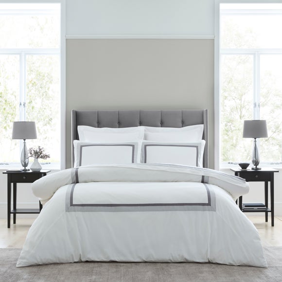 Dorma Alderton 100% Cotton Sateen Duvet Cover & Pillowcase Set
