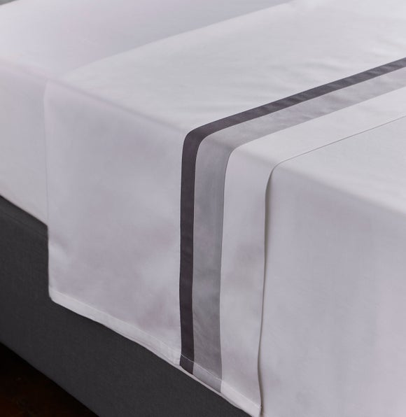 Dorma Alderton 100% Cotton Sateen Flat Sheet