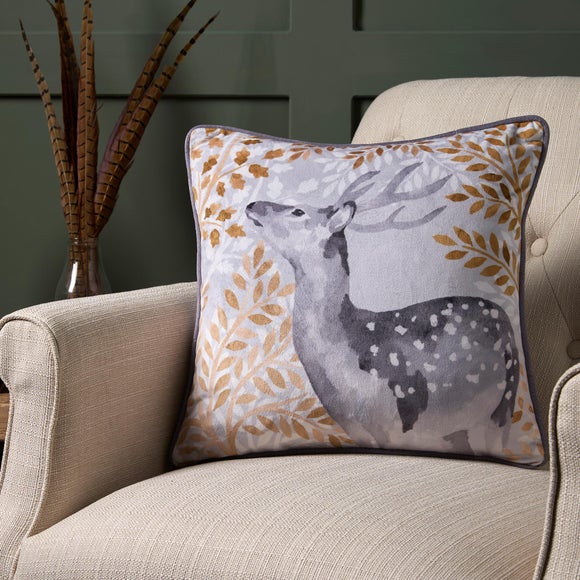 Dreams & Drapes Forest Animals Velvet Square Cushion