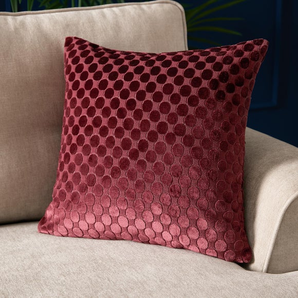 Soiree Velvet Spot Square Cushion