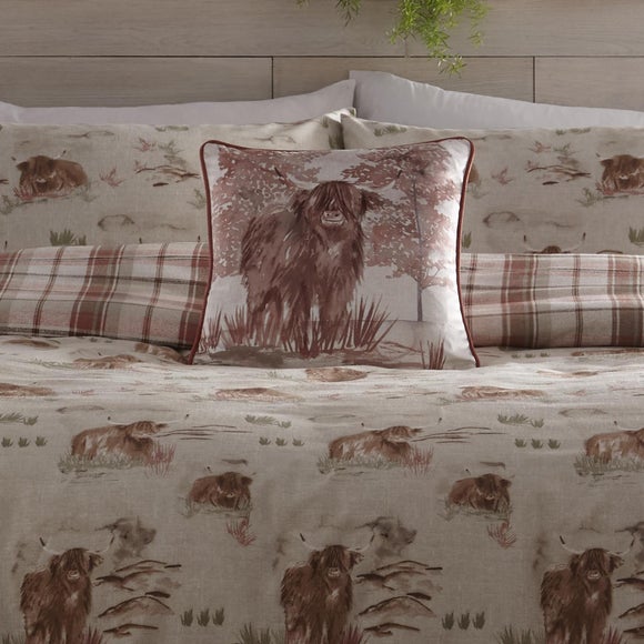Dreams & Drapes Hanson Highland Cow Square Cushion