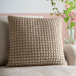 Appletree Bobble Velvet Square Cushion