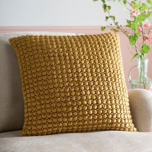 Appletree Bobble Velvet Square Cushion