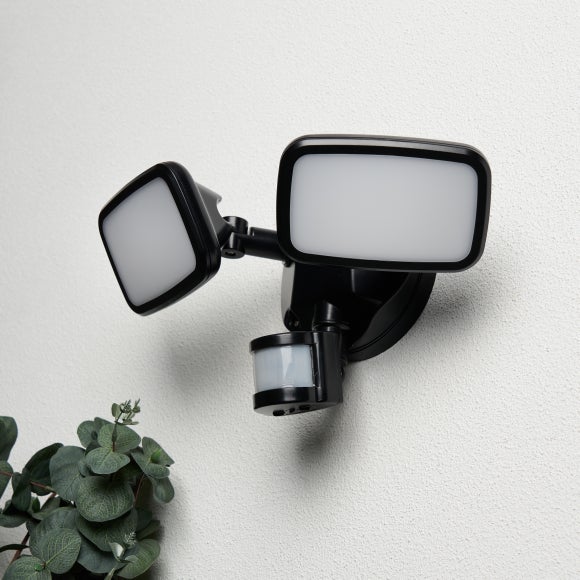 Cascade 2 Light PIR Sensor Adjustable LED Outdoor Flood Light