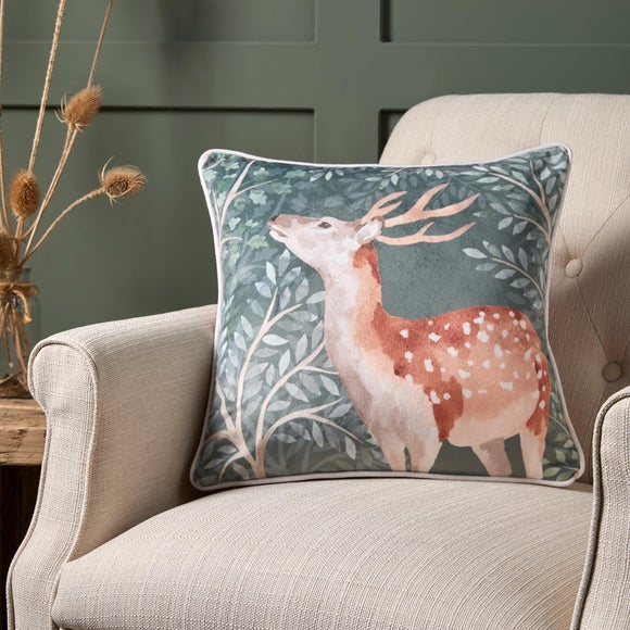 Dreams & Drapes Forest Animals Velvet Square Cushion