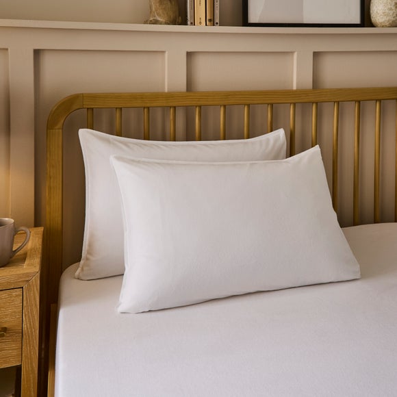100% Organic Brushed Cotton Standard Pillowcase Pair