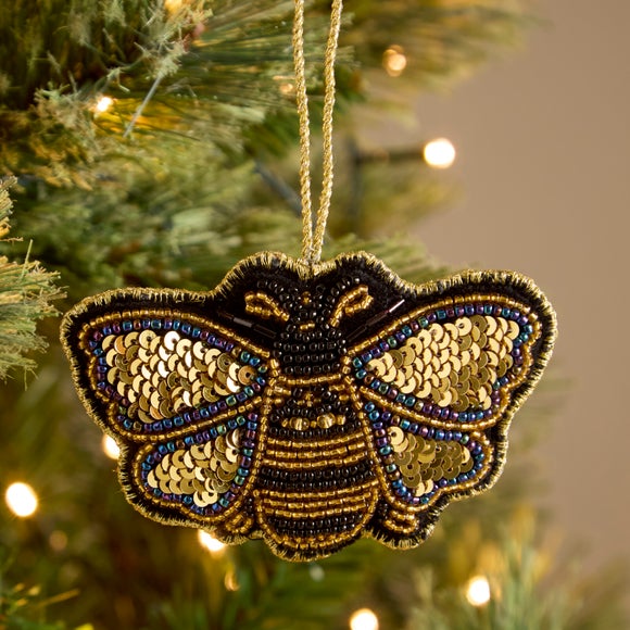 Beaded Bee Hanging Decoration