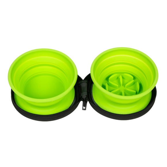 Kiwi Walker Double Travel Dog Bowl